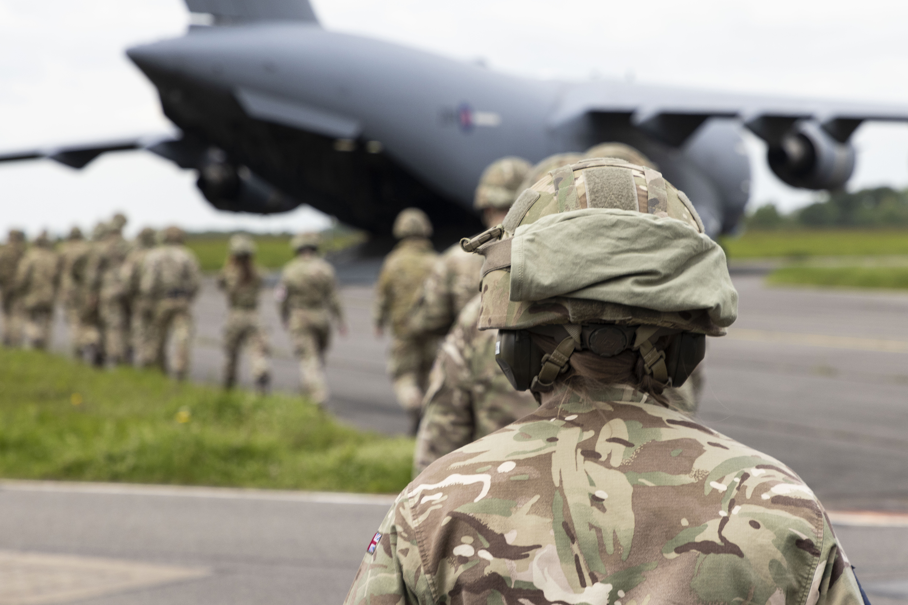 Engineers and logisticians from Royal Air Force Wittering, participated with other Force Elements from Global Enablement, in the inaugural Exercise AUXILIUM FORT